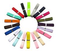 Chenkou Craft Lot de 20 rubans gros grain Couleurs assorties 18,3 m, 3/8"(10mm)