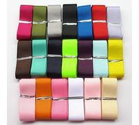 Chenkou Craft Lot de 20 rubans gros grain Couleurs assorties 18,3 m, 5/8"(15mm)