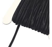 Chenkou Craft Lot de 22,7 m de ruban en velours noir 3 mm