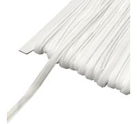 Chenkou Craft Lot de 22,9 m de ruban en velours blanc 6 mm