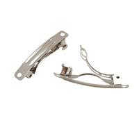 Chenkou Craft Lot de 40 barrettes à cheveux en métal argenté pour loisirs créatifs (3,8 cm)