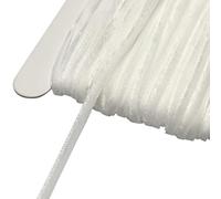 Chenkou Craft Lot de rubans de velours blanc de 22,9 m, largeur de 3 mm, 25 mètres en vrac (Blanc, 3 mm)