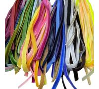 Chenkou Craft Lot de rubans de velours de 27,4 m, largeur de 3 mm, 30 couleurs en vrac (Multicolore, 3 mm)