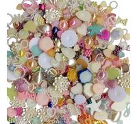 Chenkou Craft, perles demi-rondes, plates, à dos plat, gemmes, en vrac, mix 100G