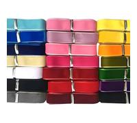 Chenkou Craft Ruban de velours de 18,1 m x 1,6 cm au total, 20 couleurs assorties
