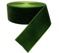 Chenkou Craft Ruban en velours vert de Noël de 4,6 m (vert, 40 mm)