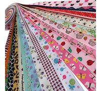 Chenkou Craft Ruban gros grain de 15 mm de couleurs assorties - 20 m de long - 15 mm de large