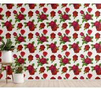 Chenlane Planche Murale Cuisine 3D Impermeable Salon Rouge Ambiance Cosy