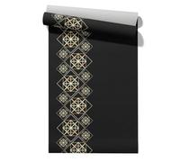 Chenlane Planche Murale Cuisine Retro 3D Or Impermeable Resistant 45x500cm | Planche murale robuste, anti-rayures et durable. Avec le motif Retro et 3D - parfait pour Cuisine, Impermeable.
