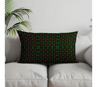 Chenlane Soie Housse de Coussin Imprimé Taie d'oreiller Cars Rectangulaire Texture Treillis, Coussins Salon Anti Acarien Tissu Épais Haut Gamme 50x75cm, 4Pcs