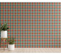 Chenlane Vignette Murale Credence Moderne Japonais Lavable Cuisine Rouge | Decor mural anti-UV, couleurs qui ne deteignent pas. Format : 45x200 cm. Joli pour caravane, camping-car et camping.