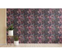 Chenlane Vignette Murale Cuisine Retro Foret Motif Meuble Nature Tropical | Vignette murale a poser en un instant. Format : 45x200 cm. Ambiance Retro et Foret pour Cuisine.