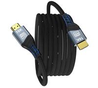 CHENLENIC Câble HDMI 16K, Câble HDMI Ultra Haute Vitesse 96Gbps HDMI2.2 16K@30Hz 10K120Hz 8K@60Hz 4K@240Hz, HDCP 2.3 HDR10 eARC Compatible avec PS5/Xbox/Roku TV/PC Gaming/Blu-ray (HDMI2.2 16K 5M)