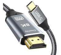 CHENLENIC USB C to HDMI 2.1 Cable, 8K@60Hz 4K@144Hz,Thunderbolt 4/5 to HDMI,Type C Compatible with MacBook Pro M4,M3, iPad, iPhone 16Pro, Supports HDCP 2.3 & HDR10, High Speed 48Gbps, Gaming Monitor