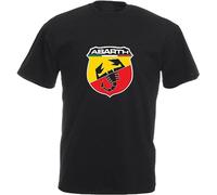 CHENLIAA Abarth T-Shirt Car Enthusiast Various Sizes & Colours Abarth Scorpion Black T-Shirts à Manches Courtes(Medium)