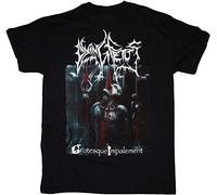 CHENLIAA Dying Fetus Grotesque Impalement Death Metal Grindcore New Black T-Shirt T-Shirts à Manches Courtes(Large)