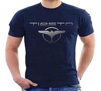CHENLIAA Tiesto Logo Mens T-Shirt Progressive Electro Big Room Trance DJ T-Shirts à Manches Courtes(X-Large)