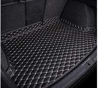 CHENLILI Tapis de Coffre Voiture pour Renault Talisman Sedan 2015-2020,sur Mesure Cuir Protection Coussin AntidéRapant Coffre Tapis Anti Rayures Accessoires,A/Black-Beige