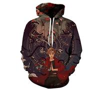 CHENMA Hommes Cosplay Alchimiste Métier Complet 3D Imprimer Pull Sweat à Capuche avec Poche Kangourou