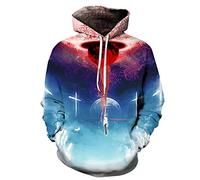 CHENMA Hommes EVA Evangelion 3D Imprimer Pull Sweat à Capuche avec Poche Kangourou