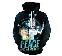 CHENMA Men Funny Cartoon Cosplay 3D Print Pullover Hoodie Sweatshirt with Front Pocket