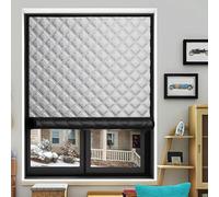 CHENMIAO Film Isolant pour Fenêtre 50 x 122 cm Coupe-Vent et Insonorisant, Isolant Thermique Rideaux Hivernage avec Ruban Adhésif Réutilisable Personnalisable pour l'hiver, Gris