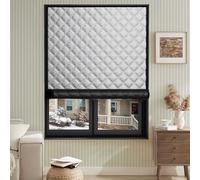 CHENMIAO Film Isolant pour Fenêtre 89 x 98 cm Coupe-Vent et Insonorisant, Isolant Thermique Rideaux Hivernage Pas Besoin de Percer des Trous Personnalisable pour l'hiver, Gris