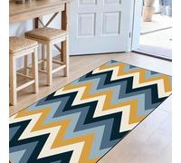 CHENMIAO Tapis de Cuisine 110 x 300 cm Antidérapant Tapis Vinyle Cuisine Lavable en Machine, Anti-Salissures, Moderne pour Entrée, Couloir et Salon, D