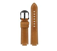 chenming Ajustement for Casio AP ferme chêne bracelet de montre GA-2100 GM-2100 modifié givré Vintage bracelet de montre en cuir 16 m hommes bracelet accessoires(Khaki black)
