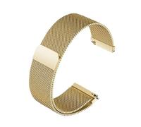 chenming Ajustement magnétique for bracelet de montre en maille milanaise acier inoxydable 12 14 16 18 20 22mm hommes femmes chaîne respirante for dégagement rapide(GOLD,22mm)