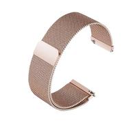 chenming Ajustement magnétique for bracelet de montre en maille milanaise acier inoxydable 12 14 16 18 20 22mm hommes femmes chaîne respirante for dégagement rapide(Rose Gold,20mm)