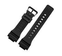 chenming Boîtier de bracelet en résine accessoires de montre for hommes adaptés for Casio AQ-S810 AEQ-110 MCW-200H sport couple étanche bracelet de montre bleu rouge blanc(Matte Black)