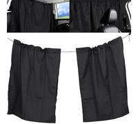 CHENNAN 1 Ensemble Rideau Occultant Voiture, Bouclier diviseur de Voiture Rideaux d'intimité de Voiture, Rideaux de séparation Avant et arrière intérieurs de Voiture Pare-Soleil, 140 x 70 cm (Noir)