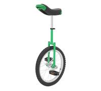 chennnls Monocycle de 18 Pouces pour Le Sport, monocycle réglable, entraînement d'équilibre pour 5 à 60 Ans, Cadre en Acier au manganèse, capacité de Charge jusqu'à 75 kg (Vert)