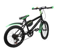 chennnls VTT 20 Pouces, Frein à Disque, 7 Vitesses, Freins à Disque, Suspension complète, VTT Complet pour garçons, Filles, Femmes et Hommes (Vert)