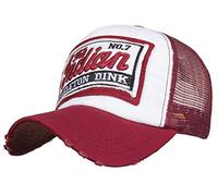 CHENNUO Casquette de baseball en maille pour homme Trucker Distressed Snapback Sport