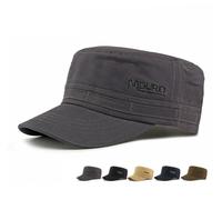 Chennuo Militaire Armée Style Casquette de Baseball Réglable Coton Casquette pour Hommes (Gris)