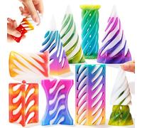 Chennyfun 8Pcs Impossible Cone, Impossible Cone Pyramid Jouet en Spirale
