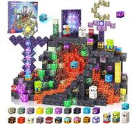 Chennyfun Bloc Magnetique de Construction, 100 Pièces Ensemble de Cubes de Construction Magnétiques, Magnetic Blocks pour 3+ Ans, Construction Magnetique Enfant Magie Cadeau pour Noël Anniversaire