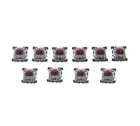 chenpaif 10Pcs 3 Broches KeyCaps Brown Clavier mécanique pour Clavier Cherry MX