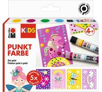 Chenquansarl-0311000000103 - Kids Dot Pen Set Licorne 4 X 25 Ml, Peinture À Points À Base D'eau, Sèche En Mat Et En Relief, Pour La Création D'images Colorées Avec La Technique Dot Painting