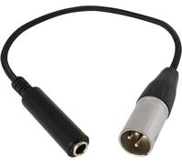 ChenQuanSarl-1 Câble Audio En Métal 3 Broches Mâle Vers Pr 6,35 Mm Xlr Mâle Vers Femelle 1/4"" Pour Mixeurs Microphones Amplificateurs Engrenages En Rack Claviers 30 Cm