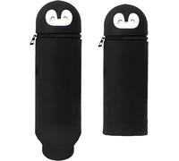 Chenquansarl-1 Trousse À Crayons Pliable En Forme De Pingouin Pour Étudiants, Cadeau Pour Enfants, Noir , Modernisme