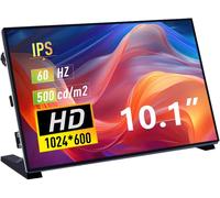 ChenQuanSarl-10.1 Inch Lcd Screen For Raspberry Pi, 1024X600 Ips Lcd Display, Hdmi Portable Monitor For Raspberry Pi 5/Pi 4B/3B+/3B/B+/Zero/400, Win11/10/8/7, Free Driver (Non-Touch)
