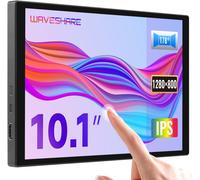 ChenQuanSarl-10.1Inch Capacitive Touch Display,Compatible With Raspberry Pi,Wide Color Gamut,1280×800,Hdmi/Type-C Interface,With Audio,Computer Dual Screen For Collaborative Processing