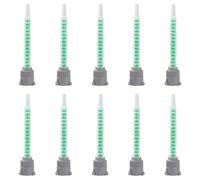 Chenquansarl-10 Pièces Buses De Mélange Époxy Tubes Mélangeur Statique 2k Tube De Mélange 1 1 En Plastique Résine Pour Pistolet À Colle Ab Adhésif Pistolet Applicateur Pour Tuyaux De Réorganisation