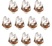 ChenQuanSarl-10X 6.35Mm (1/4 Pouce) Stéréo Trs Pr Jack Femelle Avec Rondelle Et Écrou Type De Soudure Pour Audio Guitares Électriques Haut-Parleurs Interrupteur À Pied Bass Fender