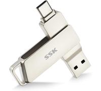 ChenQuanSarl-128 Go Double Cle Usb 3.2 Type-C Jusqu'À 200 Mo/S, Clé Usb-C Flash Drive Pivotant Conception, Clef Usb Pour Iphone15/16 Pro/Android Smartphone/Tablettes/Mac/Pc Et Plus