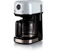 ChenQuanSarl-1396 Machine À Café À Filtre Moderne, Café Américain, Capacité Jusqu'À 15 Tasses, Base Chauffante, Écran Lcd, Filtres Amovibles Et Lavables, Blanc