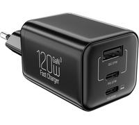 Chenquansarl-1pcs Chargeur Double Usb C Charge Rapide 120w 3 Ports Pr Usb Avec 65 W Type C Adaptateur Secteur Pour Iphone 16/15/14/13/12/11/Pro //Plus/Mini/Samsung Galaxy S25/S24 Ultra/Google Pixel/